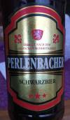 Perlenbacher Schwarzbier Etikett