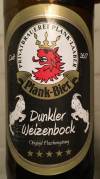 Plank Dunkler Weizenbock Etikett