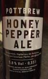 Pottbrew Honey Pepper Ale Etikett