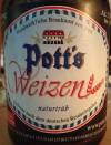 Pott's Weizen Etikett