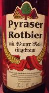 Pyraser Rotbier Etikett