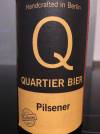 Quartier Bier Q Pilsener Etikett