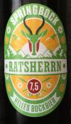 Ratsherrn Springbock Helles Bockbier Etikett