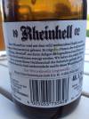Rheinhell Etikett Rueckseite