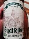 Saalfelder Jubiläumsbier Etikett