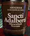 Sancti Adalberti Miraculum Novum Egmondse Dubbel Etikett