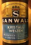 Sanwald Kristall Weizen Etikett