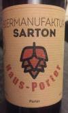 Biermanufaktur Sarton Haus-Porter Etikett