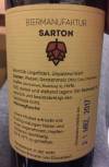 Biermanufaktur Sarton Mildred Rücketikett