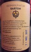 Biermanufaktur Sarton Polar Gold Rücketikett