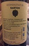 Biermanufaktur Sarton Smokey Joe Rücketikett