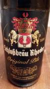 Schloßbräu Rheder Original Pils Etikett