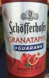 Schöfferhofer Granatapfel + Guarana Etikett