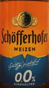 Schöfferhofer Weizen 0,0% Alkoholfrei Etikett