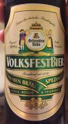 Schwaben Bräu Volksfestbier Etikett