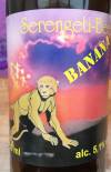 Serengeti-Beer Banana Etikett
