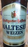 Stuttgarter Hofbräu Malteser Weizen Hefe Hell Etikett