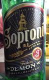 Soproni Fekete Démon Etikett