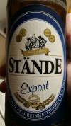 Stände Export Etikett