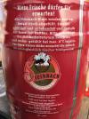 Steinbach Bräu Storchenbier Etikett Rueck