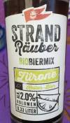 Störtebeker Strandräuber Zitrone Keller-Bier Etikett