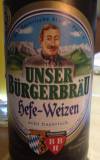 Unser Bürgerbräu Hefe-Weizen Etikett