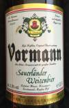 Vormann Sauerländer Weizenbier Etikett