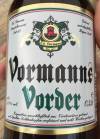 Vormann's Vorder Etikett