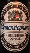 Weihenstephaner Hefeweissbier Dunkel Etikett