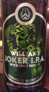 Williams Bros. Joker I.P.A. Etikett