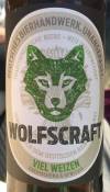 Wolfscraft Viel Weizen Etikett