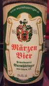 Wurmhöringer Märzen Bier Etikett