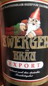 Zwergen Bräu Export Etikett